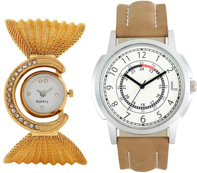 

Codice Mens and Women Couple watch combo of 2 LRJULA225 Leather Strap Couple watch Watch - For Men & Women
