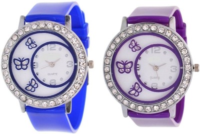 Talgo New Arrival Red Robin Season Special RR312BU312PL Lovely PU Blue And Purple Belt White Dial 312 RR312BU312PL Watch  - For Women   Watches  (Talgo)