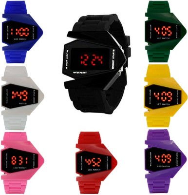 ON Time Octus 8 pcs Colour Rocket Led Watch  - For Men   Watches  (On Time Octus)