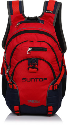 Suntop Spectre (with Waterproof Raincover) 35 L Laptop Backpack(Red, Blue), Blue & red