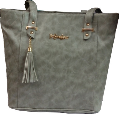 

YesSantLaRet PANACHEBAGS Royal Look Solid Designer Brand New Casual Wear Hand bag Waterproof Shoulder Bag(Grey, 4 L)