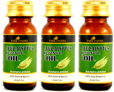 

Park Daniel Premium Eucalyptus essential oil- 100% Pure and Natural Combo pack of 3 bottles of 30 ml(90 ml)(90 ml)