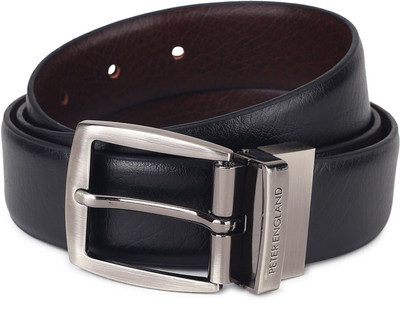 

Peter England Men Black, Brown Synthetic Reversible Belt