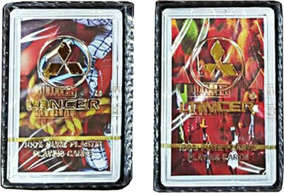

Lancer 100% PURE PLASTIC PLAYING CARDS (Set Of 2)(Multicolor)