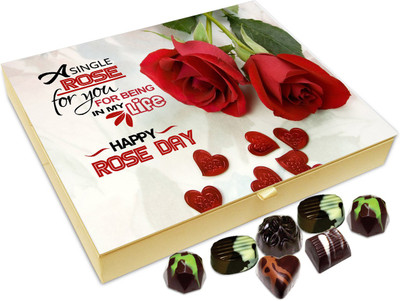 

Chocholik Rose Day Gift Box - A Rose For You For Being In My Life Chocolate Box - 20pc Truffles(240 g)