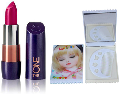 

Oriflame Sweden The ONE 5-in-1 Colour Stylist Lipstick 4g (Pink Lady - 30660) With Mirror Comb(Set of 3)