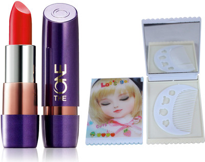 

Oriflame Sweden The ONE 5-in-1 Colour Stylist Lipstick 4g (Erratic Orange - 33543) With Mirror Comb(Set of 3)