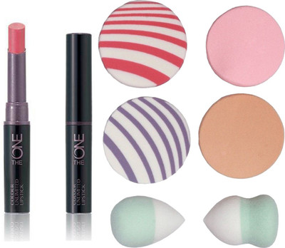 

Oriflame Sweden The ONE Colour Unlimited Lipstick (Absolute Blush - 30571) With Puff Sponge(Set of 7)