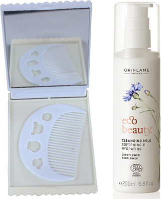 

Oriflame Sweden Ecobeauty Cleansing Milk 200ml (32197) With Comb Mirror(Set of 3)