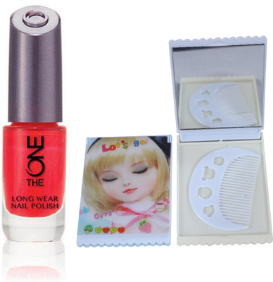 

Oriflame Sweden The ONE Long Wear Polish (Red Sky at Night - 30529) With Mirror Comb(Set of 3)