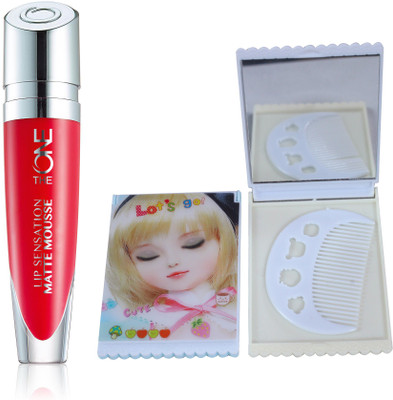 

Oriflame Sweden The ONE Lip Sensation Matte Mousse 5ml (Coral Dream - 31946) With Mirror Comb(Set of 3)
