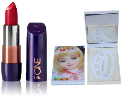 

Oriflame Sweden The ONE 5-in-1 Colour Stylist Lipstick 4g (London Red - 30670) With Mirror Comb(Set of 3)