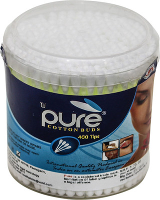 

Pure TWI-Pure Cotton Buds-(pack of 2 Round jars) - 2 x ( 200 stems / 400 tips )(100 Units)
