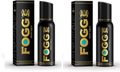 

Fogg Fresh Aqua Black Series Fragrance Body Spray Pack of 2 Combo (120ML each) Perfume Body Spray - For Men & Women(240 ml, Pack of 2)