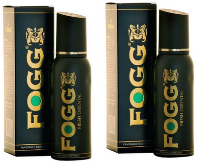 Fogg Fresh Oriental Black Series Fragrance Body Spray Pack of 2 Combo (150ML each) Perfume Body Spray - For Men & Women(300 ml, Pack of 2)