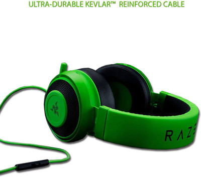 

Razer Kraken Pro V2 Analog Gaming Headset Circular Ear Cushions Wired Headset with Mic(Green, On the Ear)