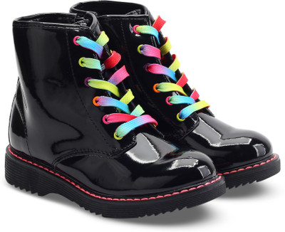 

The Children's Place Girls Lace Casual Boots(Black