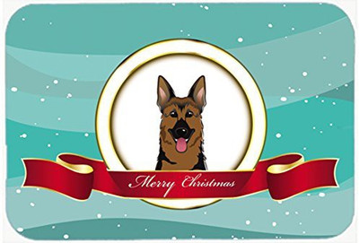 

Caroline's Treasures German Shepherd Merry Christmas Mouse Pad Hot Pad or Trivet - BB1521MP Mousepad(Multicolor)