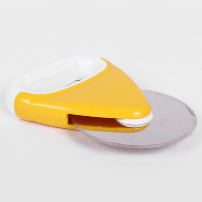 

Bluzon Unbreakable Rolling Pizza Cutter(Stainless Steel), Yellow;white