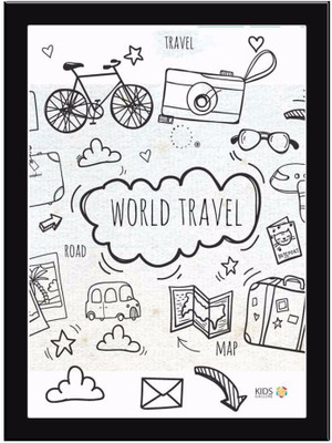 

World-Travel Paper Print(11.69 inch X 8.27 inch, Framed)