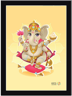 

Ganesh-Ji-Multi Paper Print(11.69 inch X 8.27 inch, Framed)