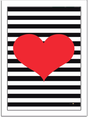 

Super-Man-Heart Paper Print(11.69 inch X 8.27 inch, Framed)