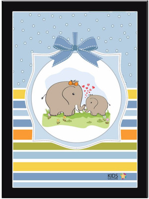 

Elephant-Grey Paper Print(11.69 inch X 8.27 inch, Framed)