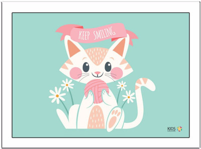 Keep-Smiling Paper Print(11.69 inch X 8.27 inch, Framed)