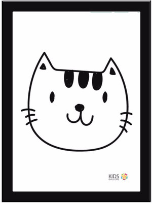 

Cat-White Paper Print(11.69 inch X 8.27 inch, Framed)