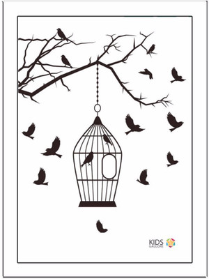 

Birds-Cage Paper Print(11.69 inch X 8.27 inch, Framed)