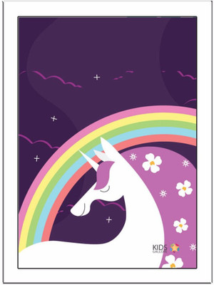 

Unicorn-Purple Paper Print(11.69 inch X 8.27 inch, Framed)
