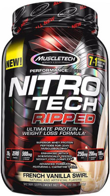 

Muscletech Performance Series Nitrotech Ripped Whey Protein(907 g, French Vanilla Swirl)