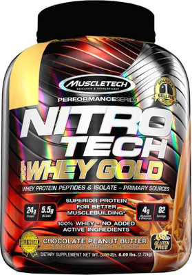 

Muscletech Performance Series Nitrotech 100% Whey Gold Whey Protein(2.72 kg, Chocolate Peanut Butter)