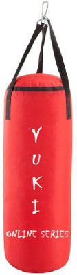 

YUKI Online Series 2.0 Feet Long, PU Material, Red Color, Unfilled with Hanging Straps Hanging Bag(Heavy, 24 kg)