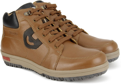 Red Chief Leather Boots For Men(Tan, G.tan
