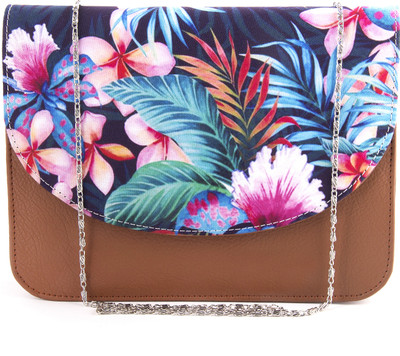 

ShopMantra Girls Evening/Party Multicolor Canvas, Leatherette Sling Bag