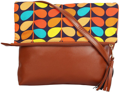 Ayeshu Women Casual Brown PU Sling Bag