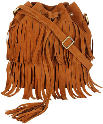 

Ayeshu Women Casual Brown, Tan PU, Canvas, Polyester Sling Bag