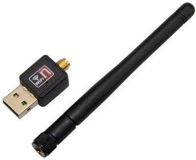 

Growth Wi-Fi Receiver 2.4GHz, 802.11b/g/n USB 2.0 Wireless Wi-Fi Network Adapter (With Antina) KDHS5685 USB Adapter(Black)