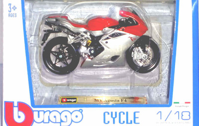 

Bburago MV Agusta F4 Red & Silver 1/18 Die Cast Bike(Red, Silver)