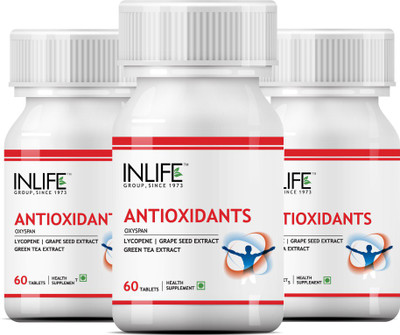 

Inlife Antioxidants, 60 Tablets with Lycopene, Immune Booster Supplement (3 pack)(60 No)