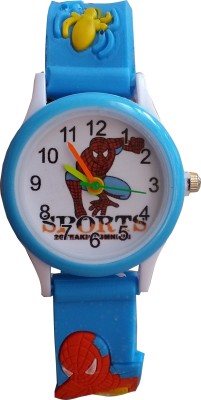 SS Traders Cute Blue Spiderman Watch  - For Boys   Watches  (SS Traders)