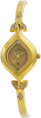 Maxima 22380BMLY Gold Analog Watch  - For Women   Watches  (Maxima)