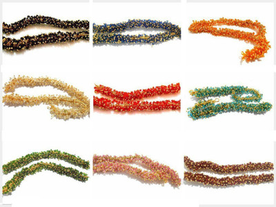 

GOELX Pearl loreals in 9 colors combo( Pearl White- Red-Green- Black-Blue-Maroon-Orange-Pink-Clear-) for jewellery making/ crafts
