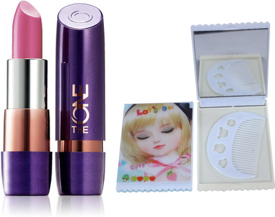 

Oriflame Sweden The ONE 5-in-1 Colour Stylist Lipstick 4g (Ballerina Pink - 33541) With Mirror Comb(Set of 3)
