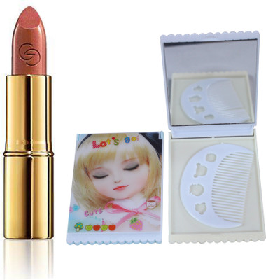 

Oriflame Sweden Giordani Gold Iconic Lipstick SPF 15 4g (Copper Shine - 30458) With Mirror Comb(Set of 3)