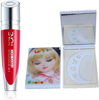 

Oriflame Sweden The ONE Lip Sensation Vinyl Gel 5ml (Sunset Burst - 32445) With Mirror Comb(Set of 3)