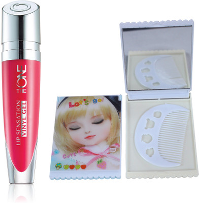 

Oriflame Sweden The ONE Lip Sensation Vinyl Gel 5ml (Malibu Blush - 32449) With Mirror Comb(Set of 3)