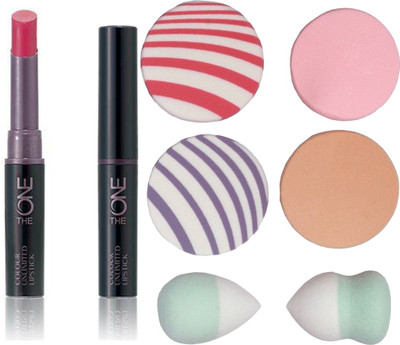 

Oriflame Sweden The ONE Colour Unlimited Lipstick (Pink Unlimited - 30573) With Puff Sponge(Set of 7)