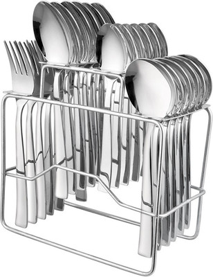 

Shri & Sam Impresa Plain 24 PC Cutlery set Stainless Steel Cutlery Set(Pack of 24)